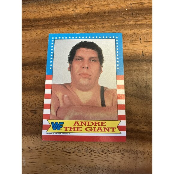 Topps 1987 Vintage WWF Trading Card Wrestling WWE #2 Andre the Giant - Picture 3 of 9
